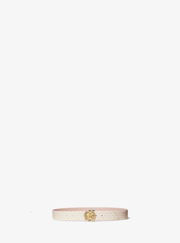 Damske Opasky Michael Kors Reversible Logo and Leather Ruzove - Doplnky Michael Kors Lacne | DCYPM-1256